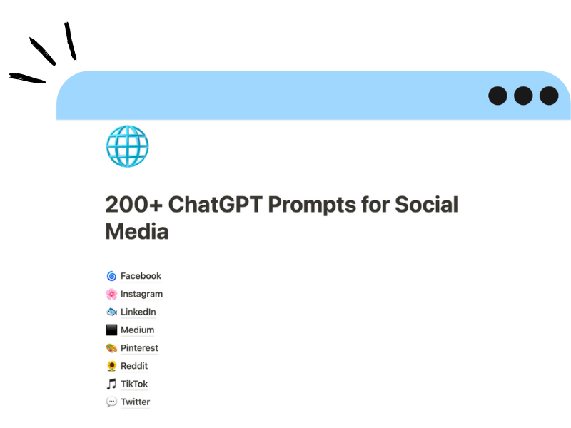 ChatGPT Prompts for social media