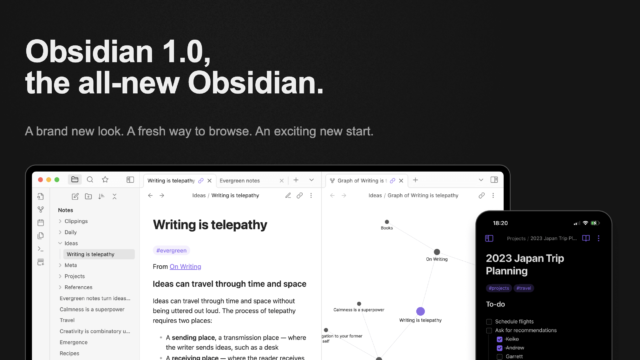 Obsidian 1.0